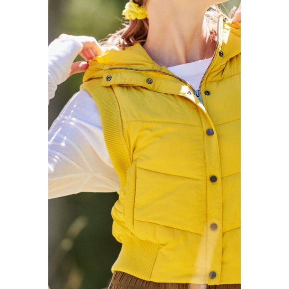NWT FP Movement Nature Seeker Puffer Vest / Yellow - Picture 3 of 5